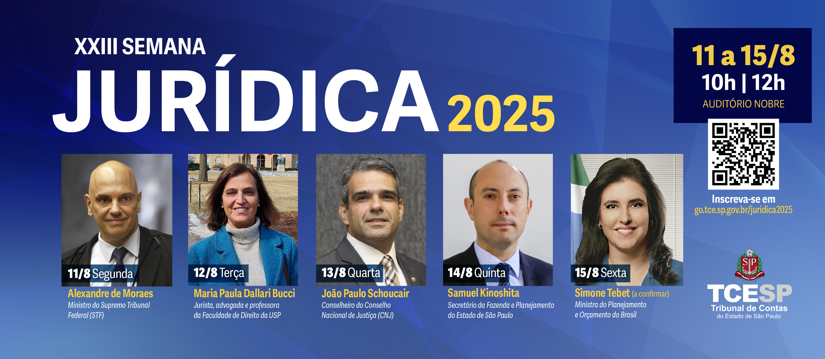 Tribunal de Contas abre inscrições para a XXIII Semana Jurídica