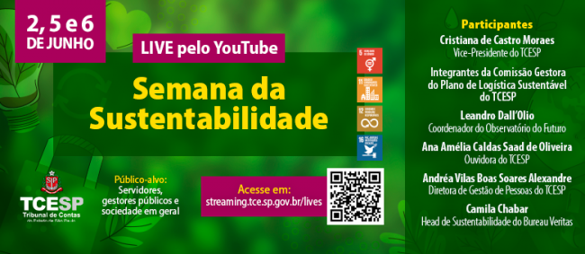 Tribunal de Contas promoverá ‘Semana de Sustentabilidade’ em junho