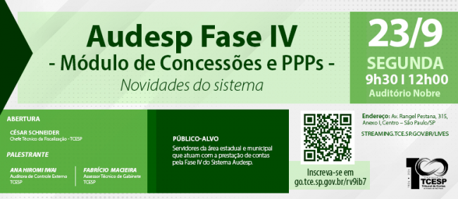TCE apresenta novas funções em módulo de Auditoria de Concessões e PPPs 