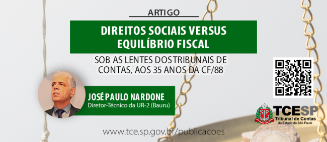 ARTIGO: Direitos Sociais versus Equilíbrio Fiscal sob as lentes dos Tribunais de Contas, aos 35 anos da CF/88