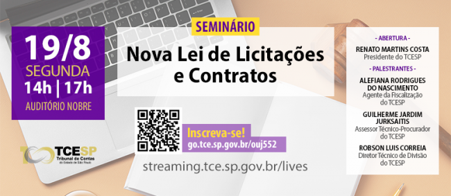 Nova Lei de Licitações será tema de evento no TCESP