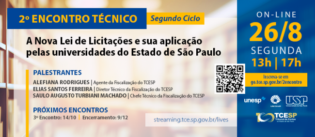 Unesp sedia debate sobre aplicação da Nova Lei de Licitações nas universidades