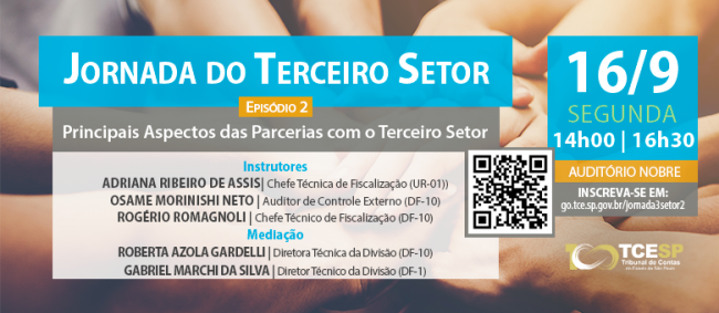 Jornada do Terceiro Setor realiza segundo episódio no dia 16