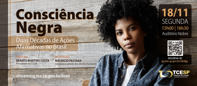 Dia da Consciência Negra será tema de palestra no TCE