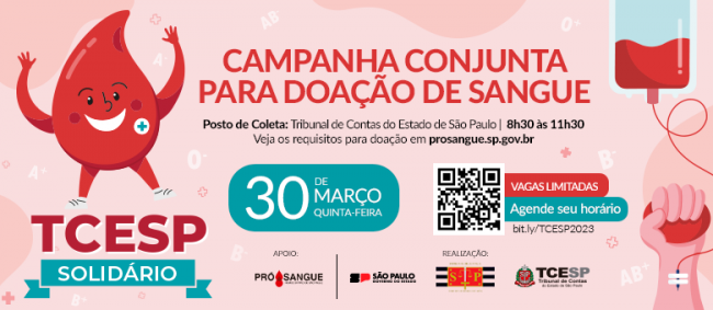 TCESP realiza a primeira campanha conjunta para doação de sangue em 2023