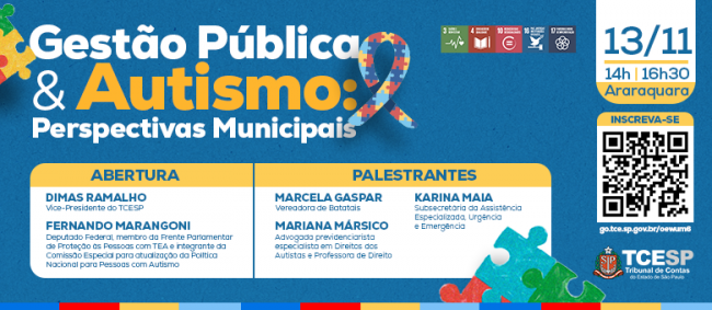 Encontro debaterá Autismo na Gestão Pública e as Perspectivas Municipais