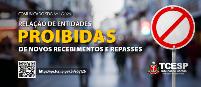 TCESP atualiza lista de entidades proibidas de receber recursos públicos