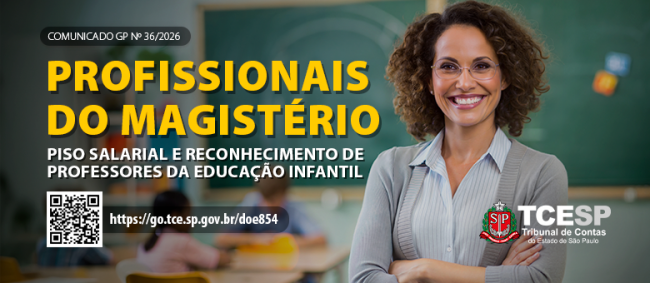 TCESP alerta municípios sobre nova lei que reconhece professores da educação infantil como profissionais do magistério