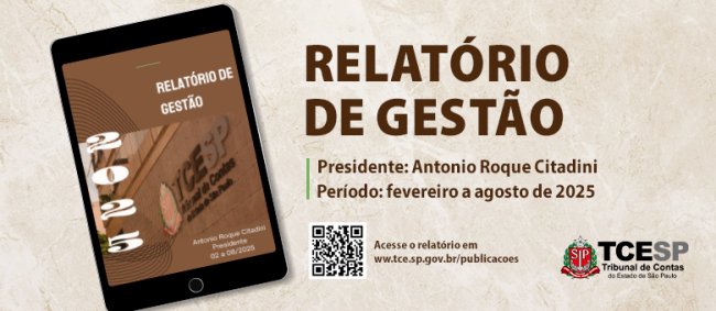 Relatório de Gestão 2025 - Gestão Antonio Roque Citadini