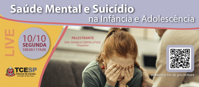 Live do TCE abordará saúde mental na infância 