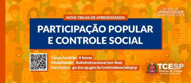TCESP lança Trilha de Aprendizagem com o tema ‘Participação Popular e Controle Social’