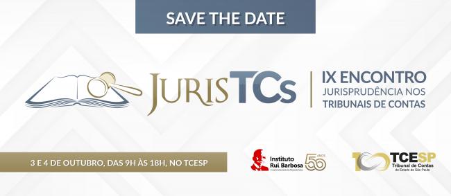 TCESP sediará nona edição do JurisTCs nos dias 3 e 4 de outubro