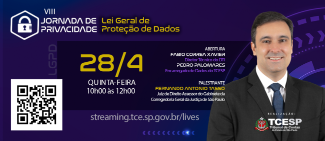 Live do TCESP orientará sobre proteção de dados no dia 28