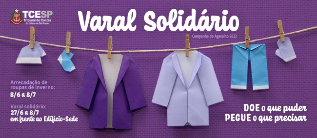 Tribunal de Contas lança Campanha do Agasalho 2022