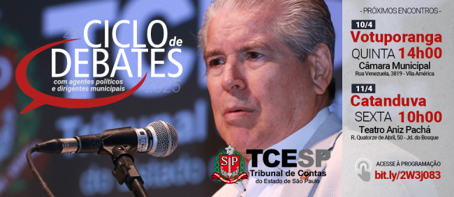 Votuporanga e Catanduva sediam Ciclo de Debates na quinta (10) e sexta (11) 