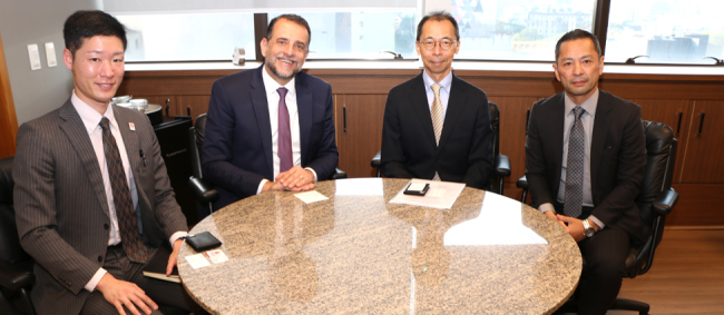 Em audiência, Conselheiro Marco Bertaiolli recebe Consul-Geral do Japão em SP