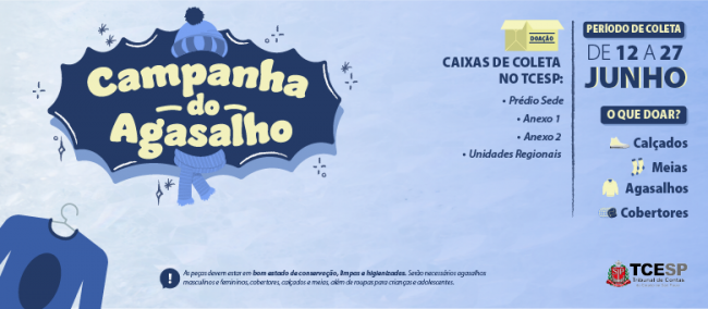 Tribunal de Contas lança a Campanha do Agasalho 2025