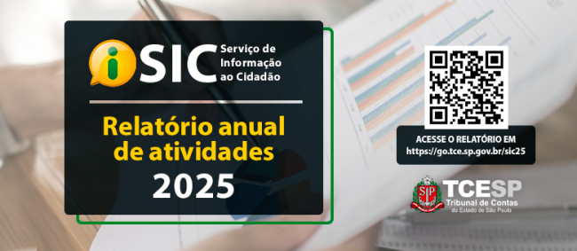Tribunal de Contas publica relatório de atividades do SIC em 2025