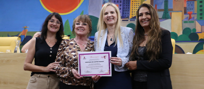 Lideranças femininas do TCESP recebem homenagem na Câmara Municipal de São Paulo
