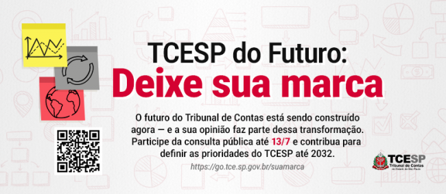 TCESP convida a sociedade para colaborar na construção do Plano Estratégico 2027-2032