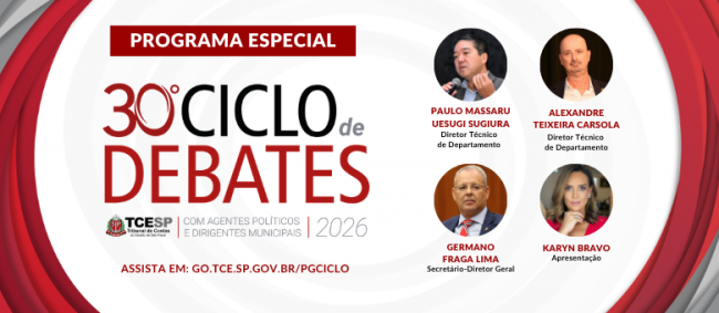 TCESP lança programa especial sobre o Ciclo de Debates 2026, que chega à 30ª edição
