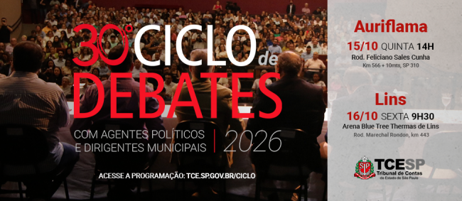 Auriflama e Lins encerram visitas de 2026 do Ciclo de Debates do TCESP