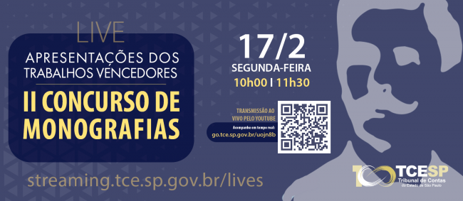 TCESP transmite trabalhos premiados do II Concurso de Monografias 