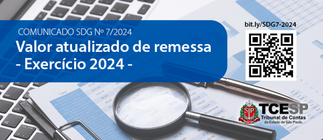 TCESP divulga valor de remessa para jurisdicionados estaduais em 2024