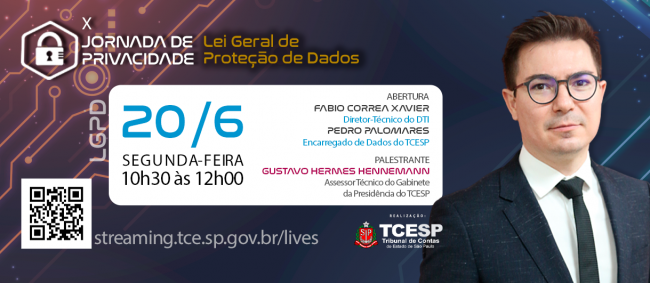 Live do Tribunal discutirá aspectos práticos para a Administração Pública na adequação à LGPD