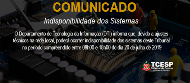 Indisponibilidade dos Sistemas