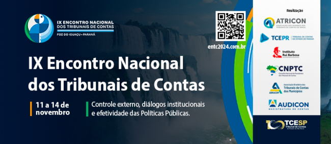 TCESP participará do IX Encontro Nacional dos Tribunais de Contas em Foz do Iguaçu