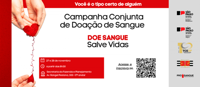 TCE participa de nova campanha conjunta de doação de sangue em novembro