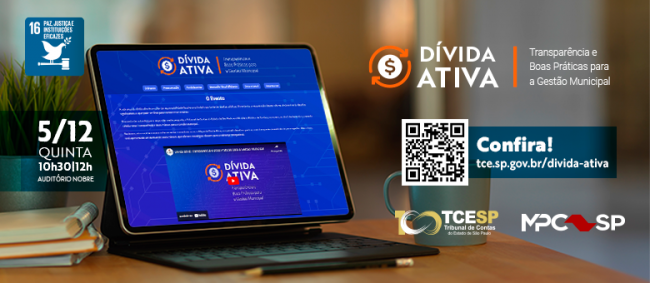 Tribunal de Contas lança hotsite para seminário sobre Dívida Ativa