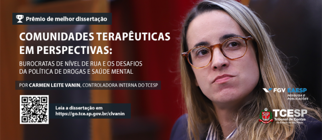 Controladora Interna receberá prêmio de melhor tese de Mestrado em Gestão e Políticas Públicas