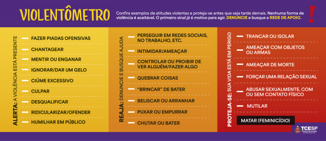 TCESP lança ‘Violentômetro’ no combate à violência contra a mulher