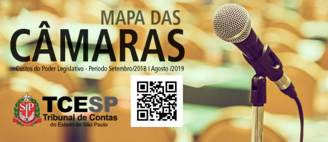 Tribunal de Contas apresenta mapeamento dos gastos das Câmaras Municipais