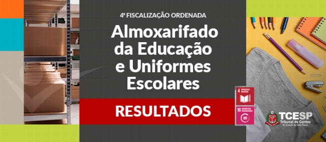 TCESP aponta desafios na gestão de materiais escolares e recomenda avanço em planejamento, controle e prevenção
