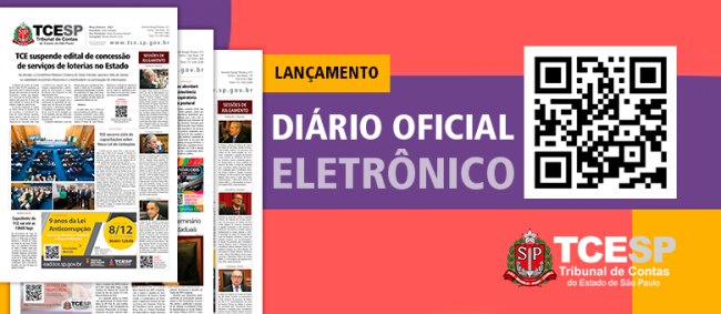 Tribunal de Contas fará publicações em Diário Oficial eletrônico