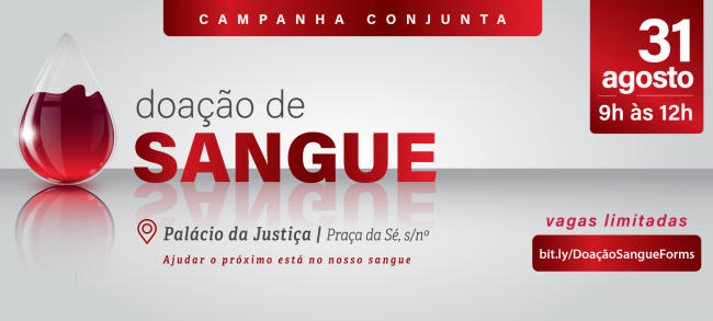 TCESP, TJSP e Sefaz-SP realizam segunda campanha conjunta para doação de sangue 