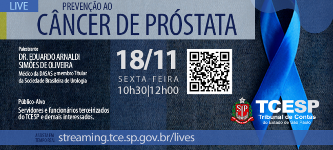 TCE promove live em apoio à campanha Novembro Azul