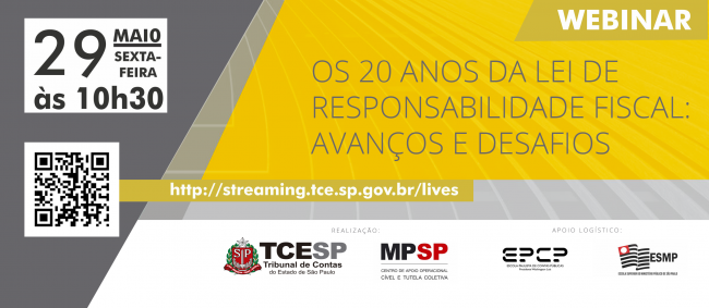 TCE e MPSP promovem debate sobre 20 anos da LRF no dia 29