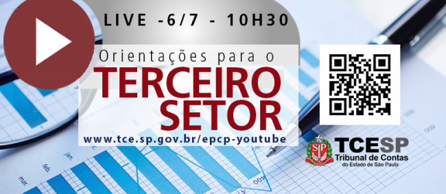 Live do TCE discutirá contratação de Terceiro Setor em função da COVID-19