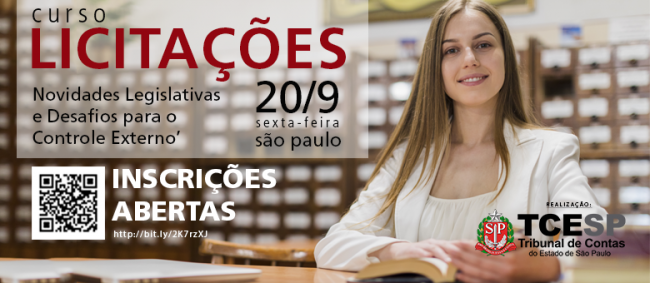 TCE abre inscrições para curso sobre licitações e controle externo