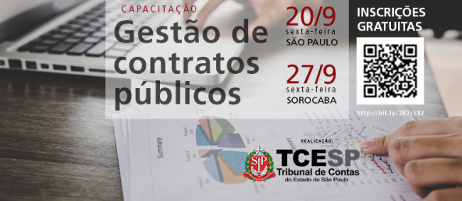 Gestão contratual é tema de cursos do TCESP em setembro