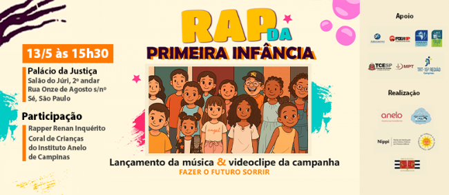 TCE participará de lançamento da campanha “Fazer o Futuro Sorrir” sobre a Primeira Infância