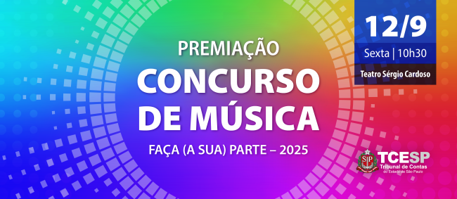 TCESP premiará vencedores do Concurso ‘Faça (a sua) Parte’ nesta sexta (12/9)