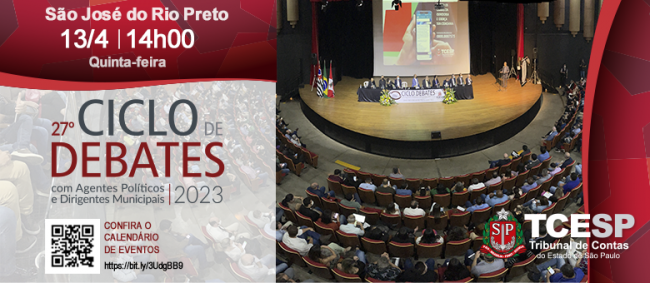 São José do Rio Preto recebe Ciclo de Debates do TCE no dia 13 