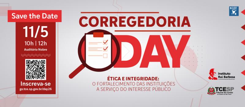 Tribunal de Contas promoverá o ‘Corregedoria Day’ em 11 de maio