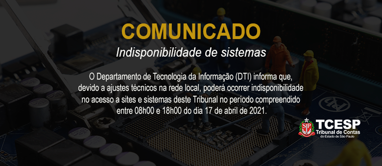 Indisponibilidade - Portal da Transparência, Servidor, Sistema