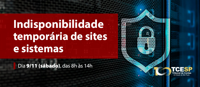 Indisponibilidade temporária de sites e sistemas